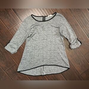 DB Womens 3/4 Sleeve Tunic Petite Womens Knit Blouse